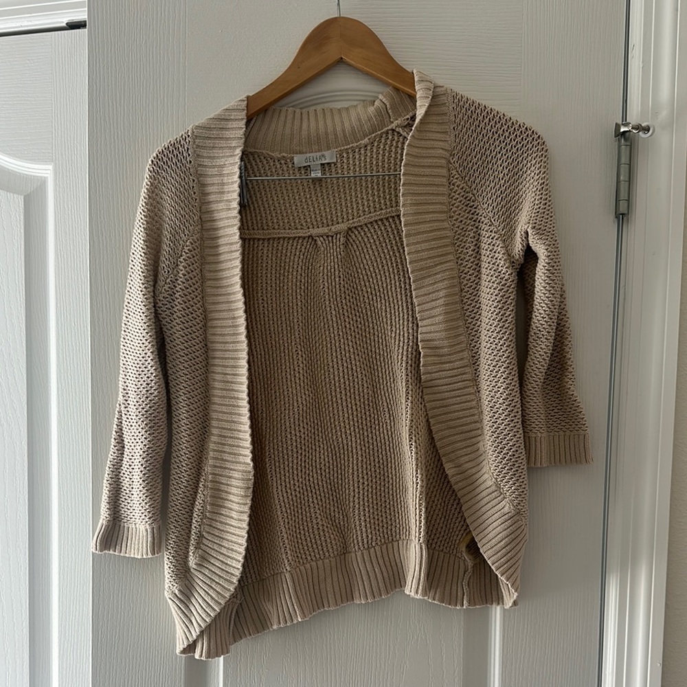 delia’s Women's Tan Cardigan
